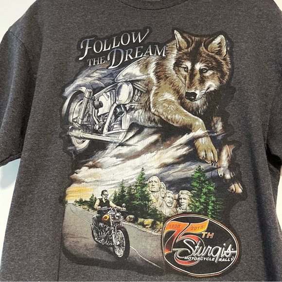 75th Annual Sturgis Motorcycle Rally Tee Shirt - Picture 4 of 15